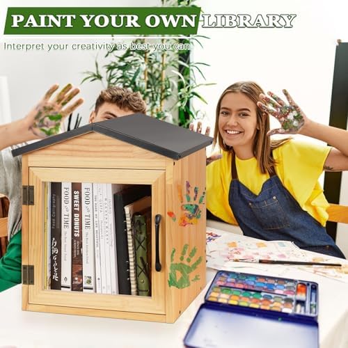 outdoor library outdoor book box storage, 13x11x16 inch showing dimensions