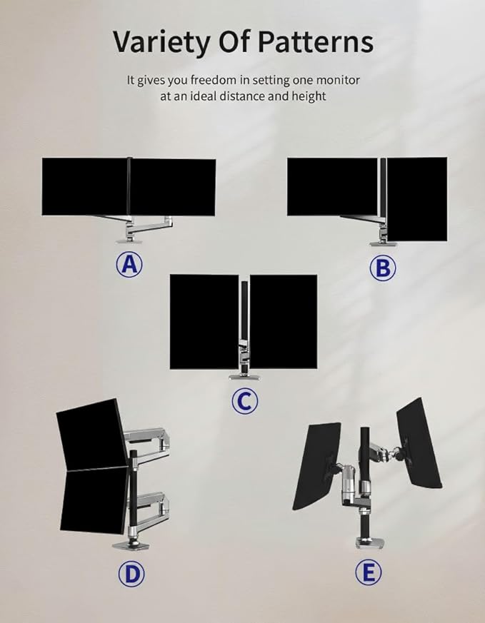 Ergounion Premium Dual Monitor Stand - Image 8