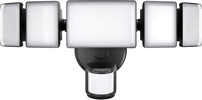Olafus 130W Motion Sensor Outdoor Lights, 13000LM 6500K Daylight Flood Lights by Olafus