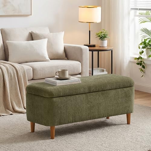 39.4" ottoman with storage upholstered storage bench for, main product view