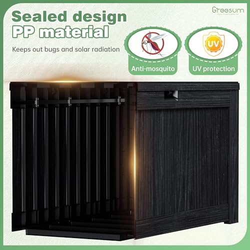 greesum outdoor storage box 120 gallon storage bin, package contents