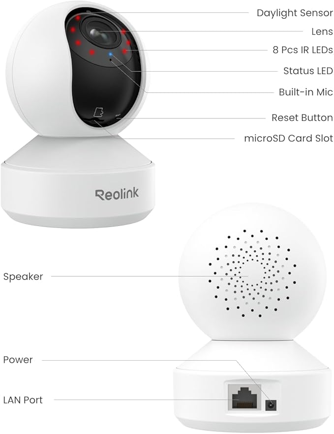 REOLINK Smart 4K UHD Pan & Tilt Dual-Band Wi-Fi 6 Indoor Security Camera - Image 9