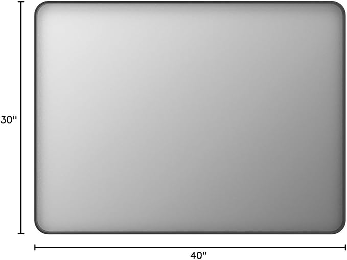ISKM Black Metal Framed Bathroom Mirror - Image 8