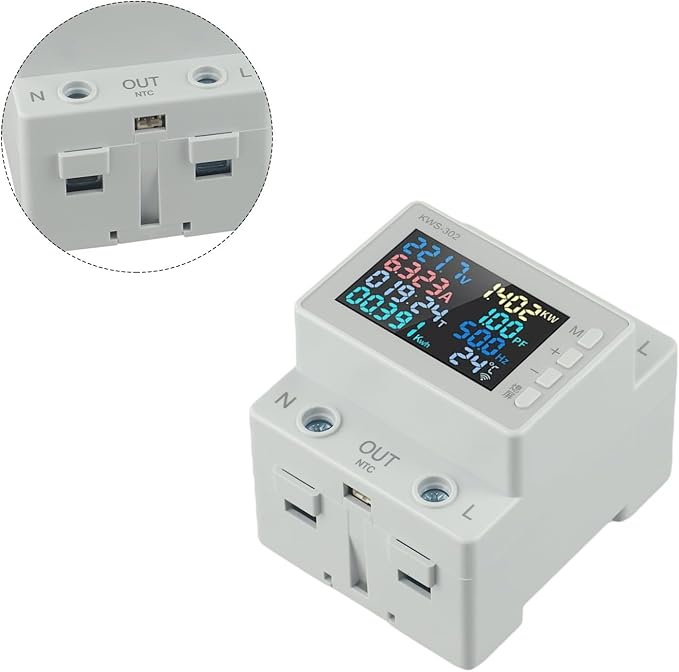 LCD Digital Energy Meter, Single Phase Energy Meter, Din Rail Electricity Usage - Image 8