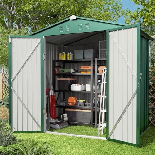gizoon 6 x 4 ft outdoor storage shed, main product view