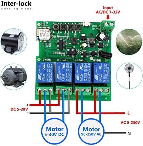 Newgoal 4 channelsWiFi Wireless Smart Switch Inching Self-locking Relay Module - Image 5