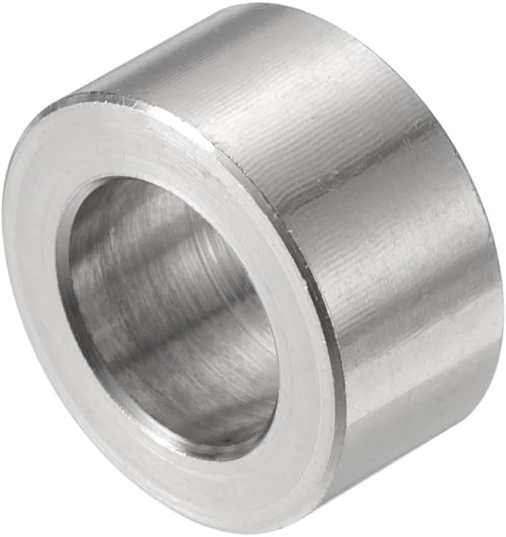 uxcell 12pcs Stainless Steel Spacer 12mm Bore x 20mm OD x 10mm Length Screw Bushing Plain Finish Round Metal Spacer for M12 Screws Bolts and Rods