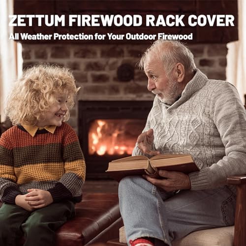 zettum firewood rack cover 4 feet - 600d on a desk or shelf