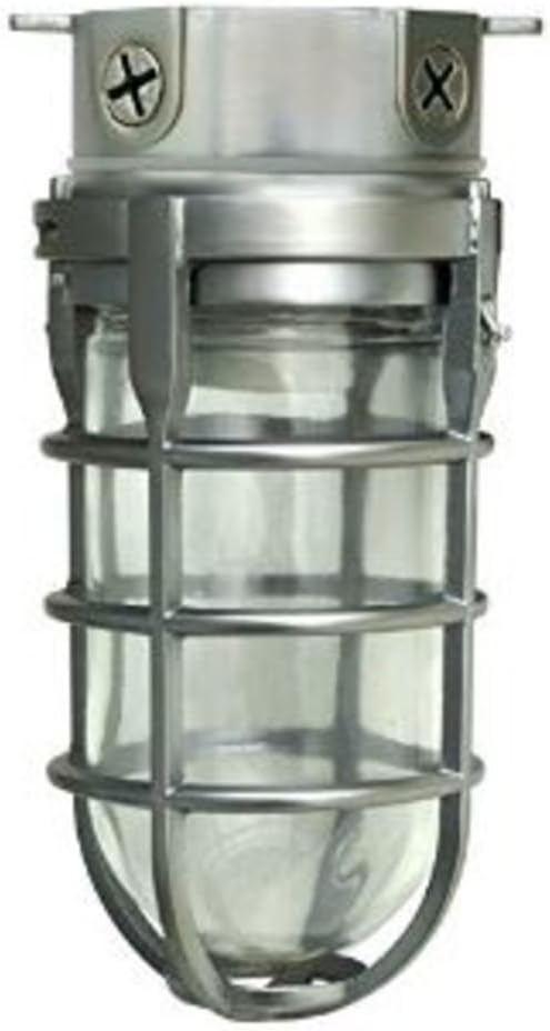 Woods L1706BS Vandal Resistant 150W Incandescent Security Light; Ceiling Mount; by Woods