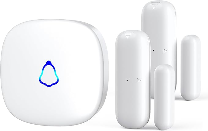 METAK Door Chime, Wireless Door Open Contact Sensor Alarm by METAK