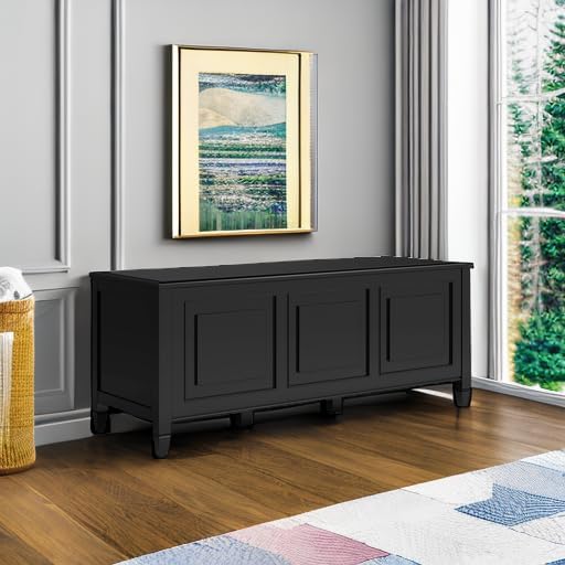 simplihome connaught 51" wide solid wood trunk bench, package contents