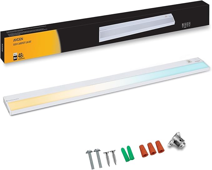 Ansen Hardwired Under Cabinet Lighting, 48in 26W LED Light by ANSEN