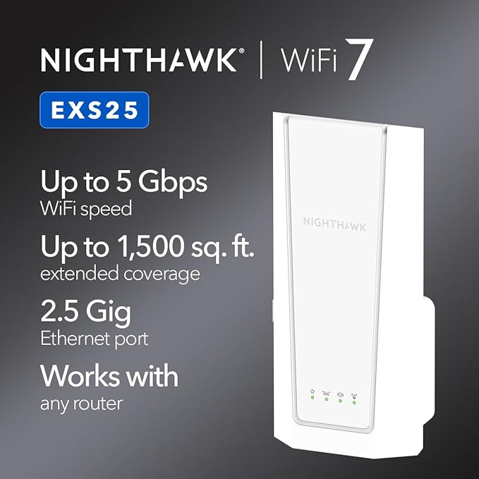 NETGEAR WiFi 7 Range Extender – BE5000 Dual-Band Wireless Signal Booster & - Image 2