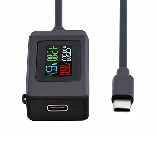 chenyang USB C Power Tester Digital Multimeter 4-30V 0-6.5A Color Screen - Image 8