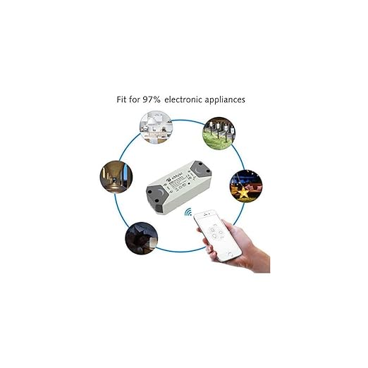 eMylo Smart WiFi Light Switch Wireless Relay Switch Module Remote Control Home - Image 4