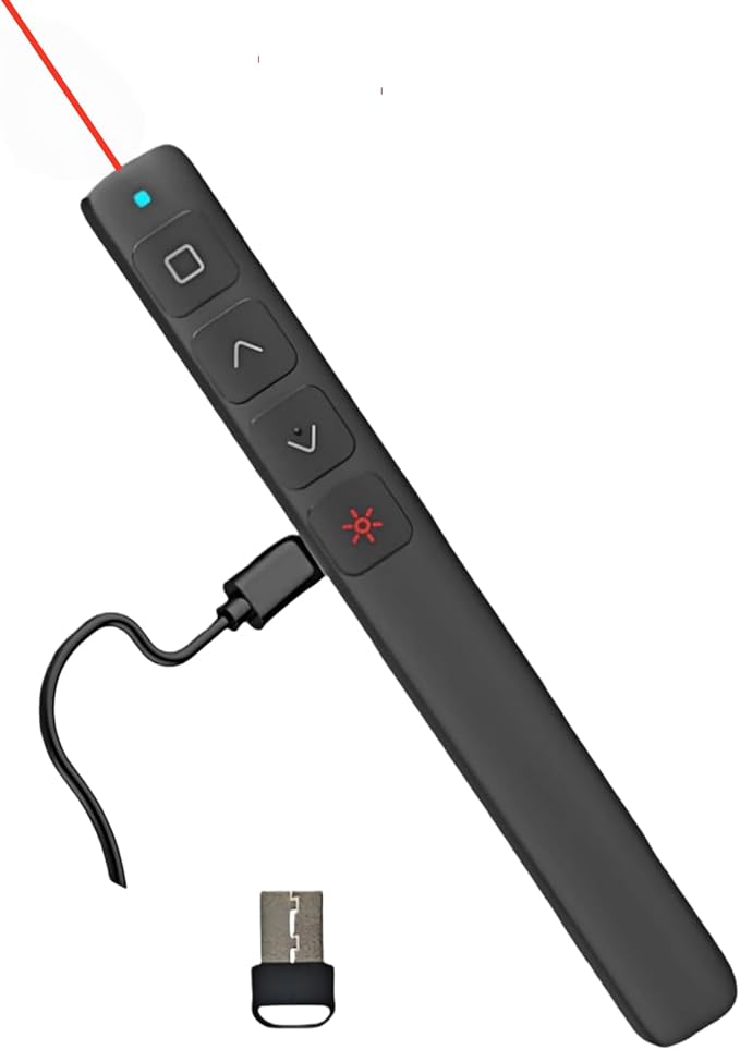 Wireless Presenter, 2.4GHz USB Control Presentation PPT PowerPoint Clicker by Unknown