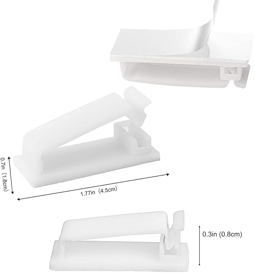 SOULWIT® 50 x Self-Adhesive Cable Management Clips - Image 3