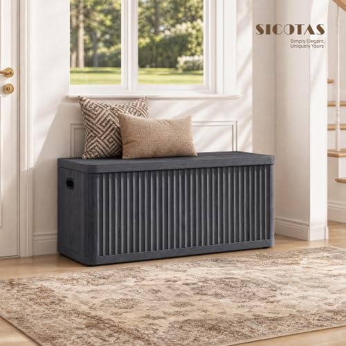 sicotas storage bench 40.2" wide shoe bench with on a desk or shelf