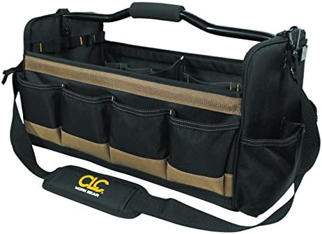 custom leathercraft work gear 1579 20 inch, open showing dimensions