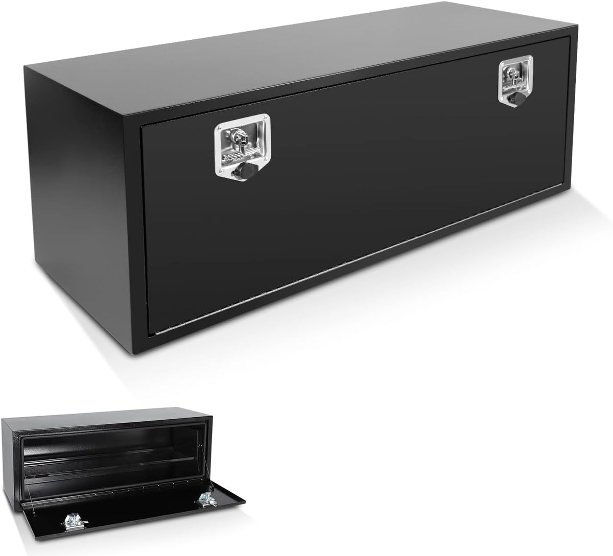 48 inch steel black underbody truck tool box, main product view