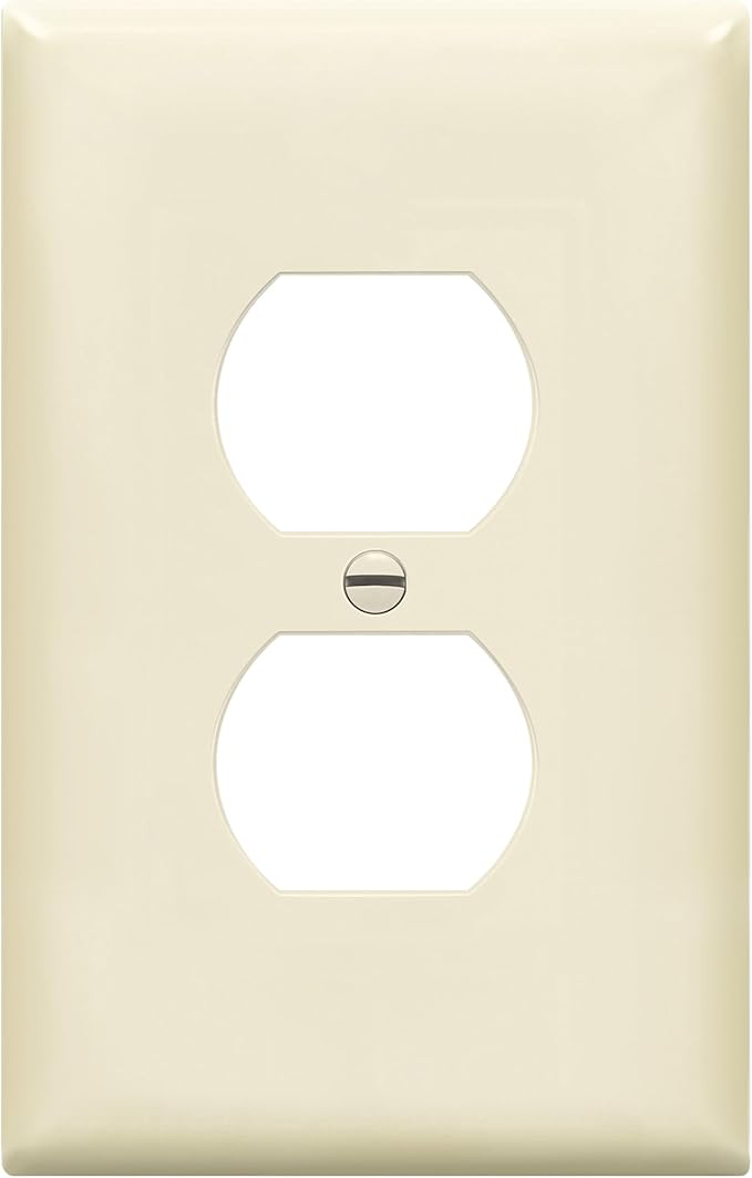 ENERLITES Duplex Receptacle Outlet Wall Plate, Midway Size 1-Gang 4.88" x 3.11" by Enerlites