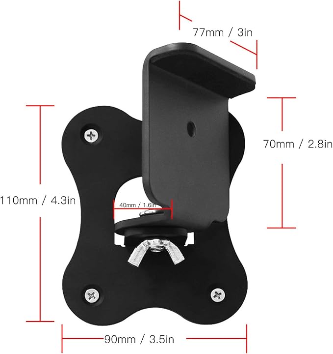 Dpofirs Speaker Wall Bracket for Q930B, Speaker Wall Bracket Metal Speaker Wall - Image 4