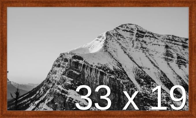 Frame It Easy 33 x 19 Russet Wood Frame by FrameItEasy