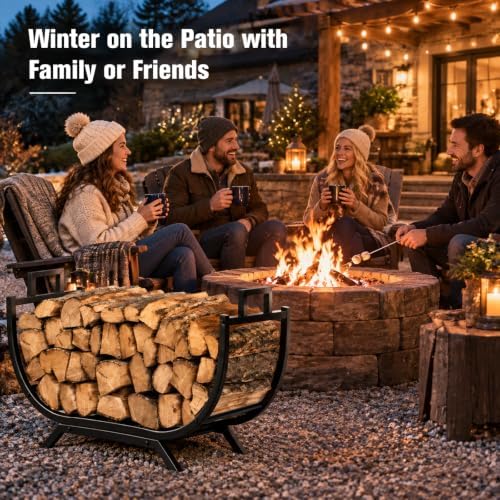 31 inch firewood rack outdoor indoor firewood storage showing dimensions