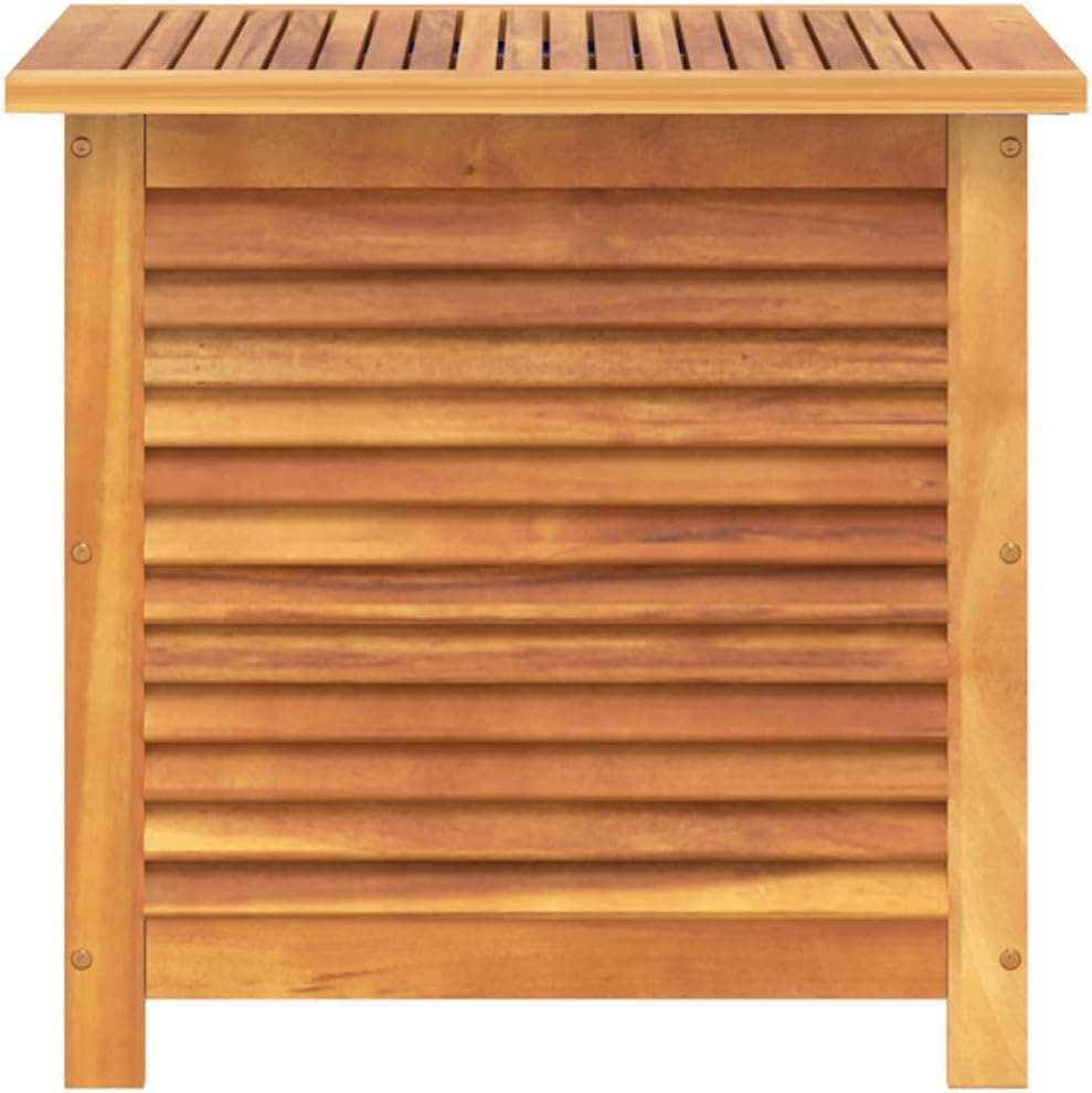 vidaxl garden storage box natural wood solid acacia on a desk or shelf