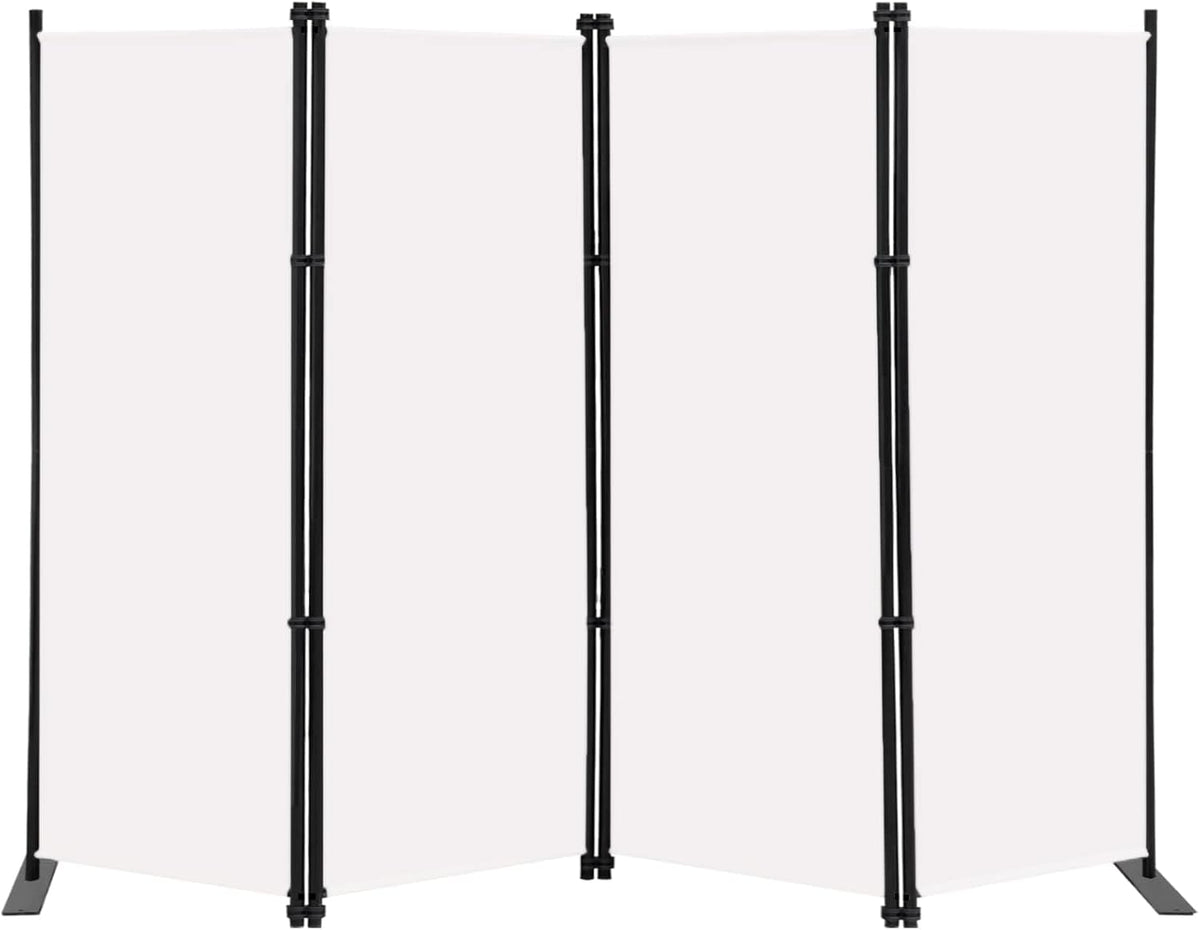 MAYOLIAH 4 Panel Room Divider Screen 6Ft Tall Foldable Privacy Dividers Indoor