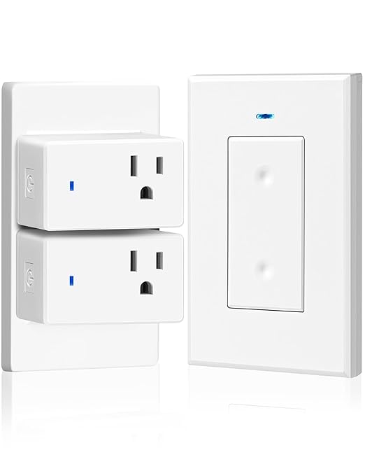 WILAWELS Remote Control Outlet Wireless Light Switch, Removable Remote Outlet by Wilawels