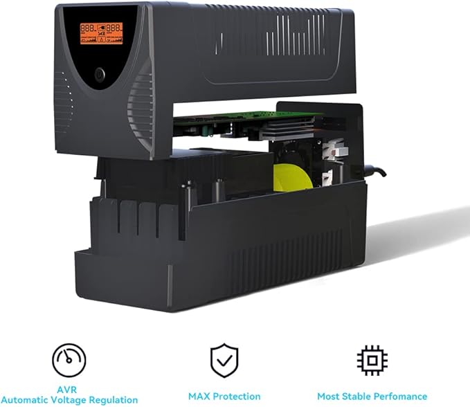 Ups Battery Backup and Surge Protector, Computer Uninterruptible Power Supply - Image 2