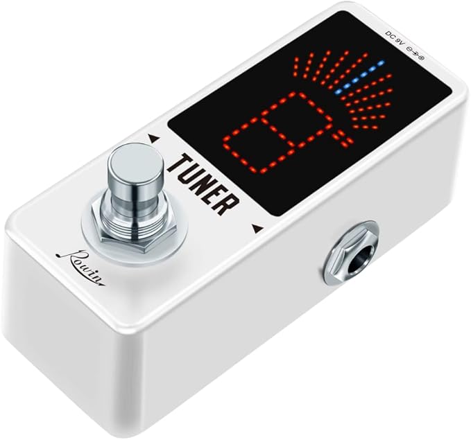 Rowin High Precision Guitar Chromatic Tuner Pedal Ture Bypass - Image 5