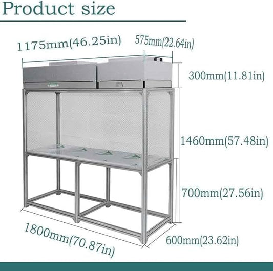 BEILOCKERY 110V Vertical Laminar Dust Free Workshop - Image 2