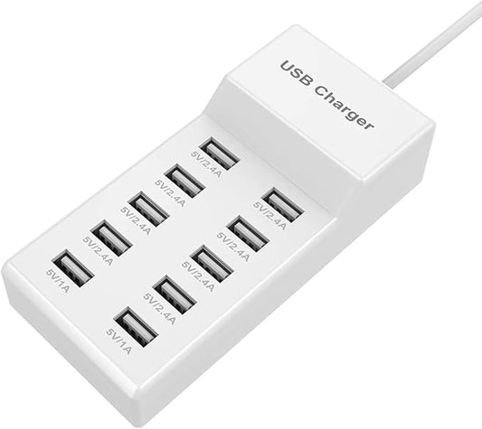 10-Port USB Wall Charger Station by SHANCAO