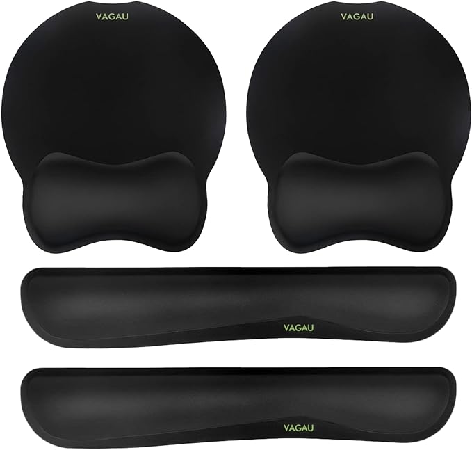 VAGAU Premium Keyboard Wrist Rest and Mouse Pad Wrist Support, Ergonomic Memory by VAGAU
