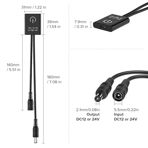 BTF-LIGHTING DC12v-24v MAX 3A Touchless Hand Wave Mini IR Sensor Switch - Image 2