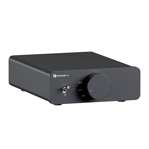 Fosi Audio Q6 Mini Desktop DAC, USB C Digital to Analog Audio Converter by FosiAudio
