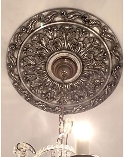 Ekena Millwork CM19SPGDF Spring Leaf Ceiling Medallion, Gobi Desert