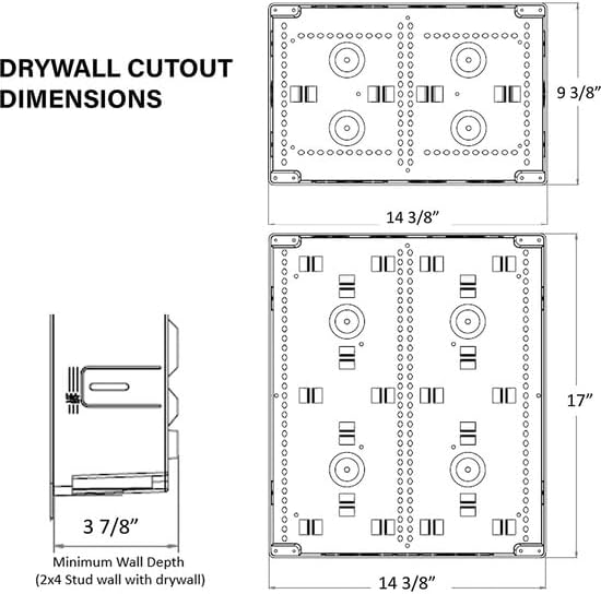 Legrand - OnQ Cable Management, In-Wall Media Box, Dual Purpose Structured - Image 5