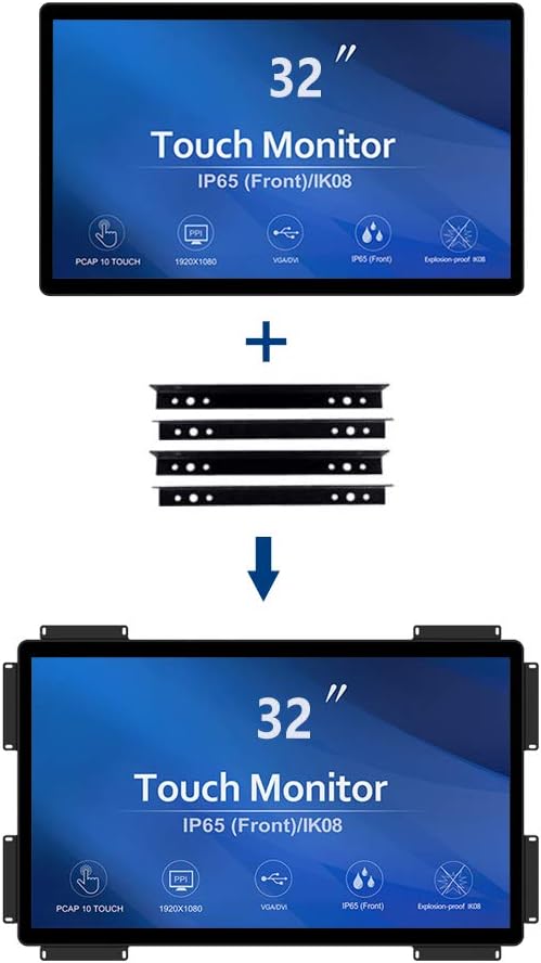 GreenTouch 32 inch 10 Points PCAP Open Frame Touch Screen Industrial LCD - Image 5
