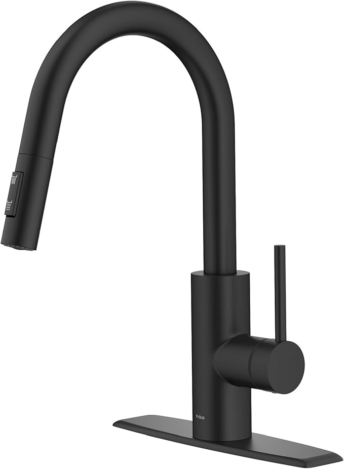 KRAUS Oletto Single Handle Pull Down Kitchen Faucet by KRAUS