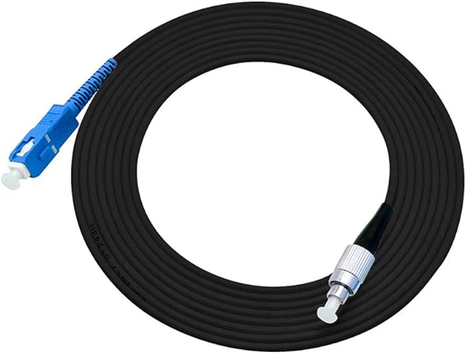 Jeirdus 3M SC to FC Outdoor Armored Simplex 9/125 SM Fiber Optic Cable Jumper - Image 3