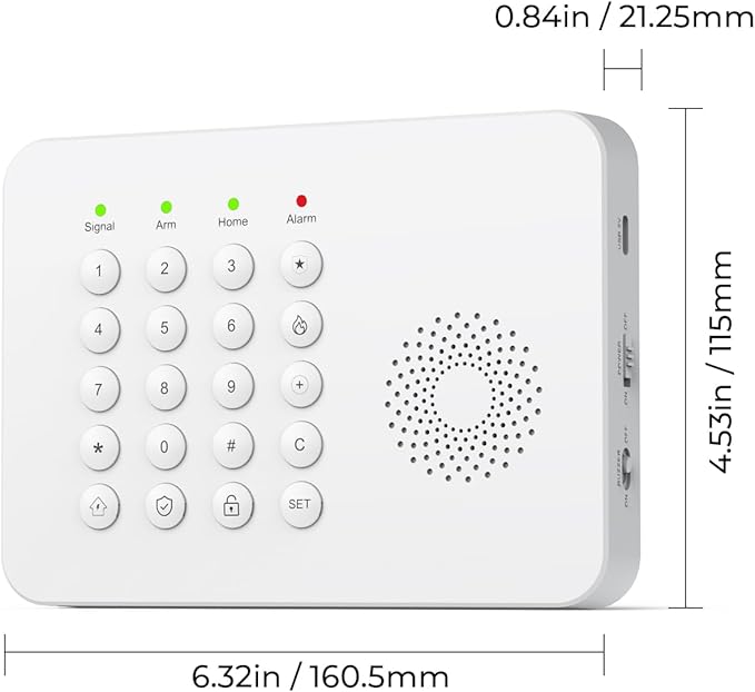 Hapippofa Wireless Home Security System WiFi/4G Home Alarm System - Image 4