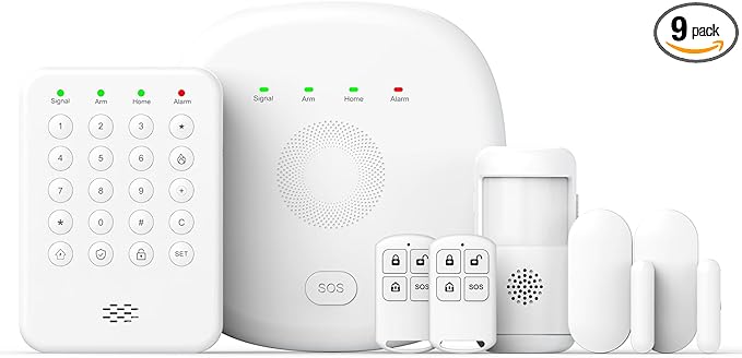 Home Security System 9-Piece Work by PGST