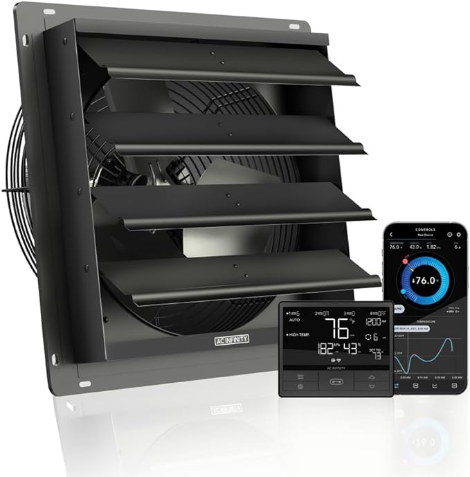 AC Infinity AIRLIFT T14, Shutter Exhaust Fan 14" by ACInfinity