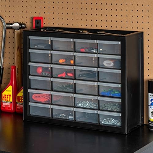 iris usa 24-drawer plastic storage cabinet, teacher toolbox, view 10