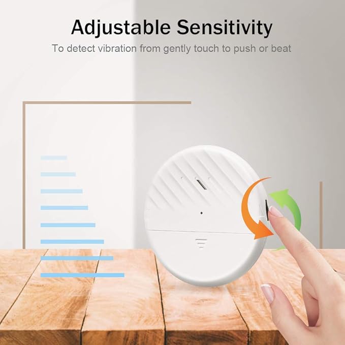 WSDCAM Glass Break Sensor Alarm 125dB Ultra-Slim Wireless Glass Break Detector - Image 4