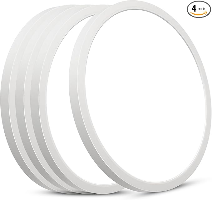 SunRider 4-Pack LED Flush Mount Ceiling Light Fixture, 6000K Cool White by SunRider