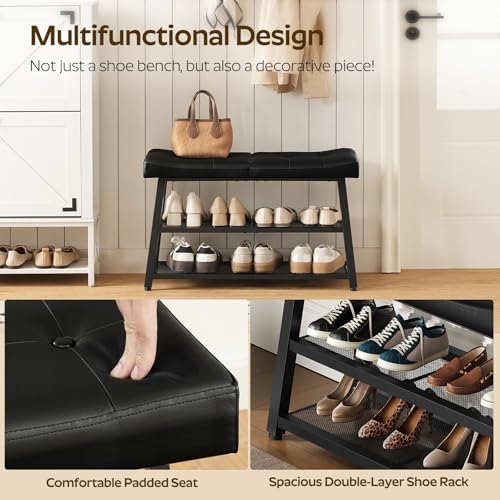 yatiney shoe bench, 3-tier shoe rack, entryway bench, package contents